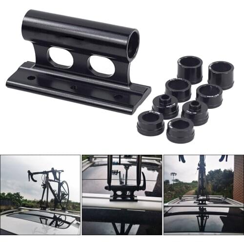 Bike Car Roof Fork Mount Rack Mount Block M15x100/110mm Carrier Adapters Bike Transportation Thru Axle Mount Rack Stand