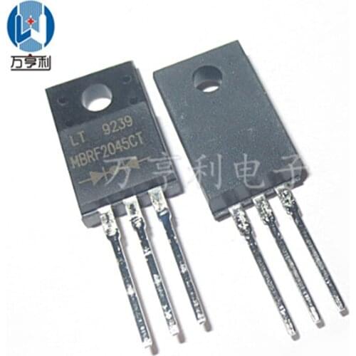 MBRF2045CT 20A 45V TO-220F New and Original 10pcs/Lot