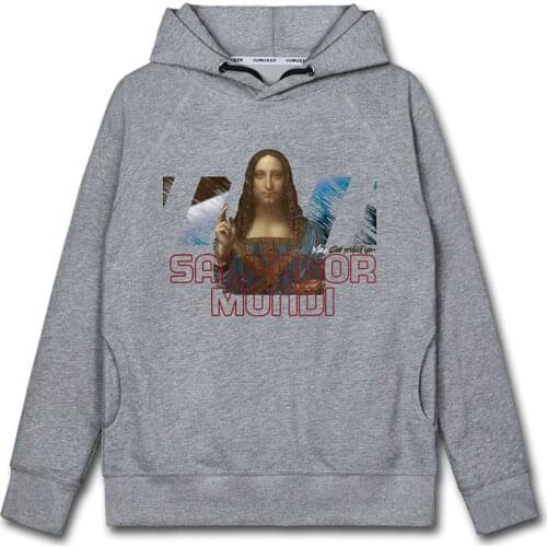 The world famous painting of Leonardo da Vinci mens hoodies sweatshirt jerseys winter pullovers tracksuit men clothes autumn