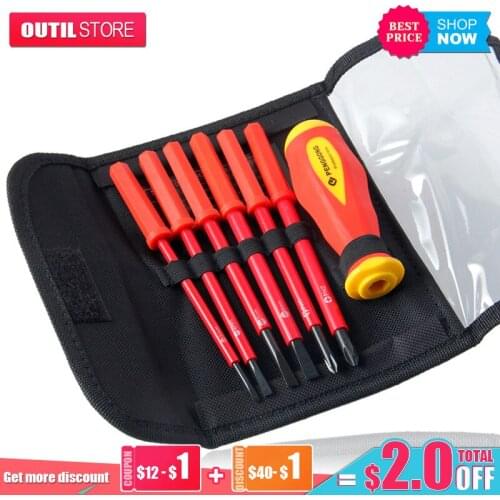 Multifunctional 7pcs/set Insulated Screwdriver Set Torx Cross Screw Driver Combination Repair Tool Kit