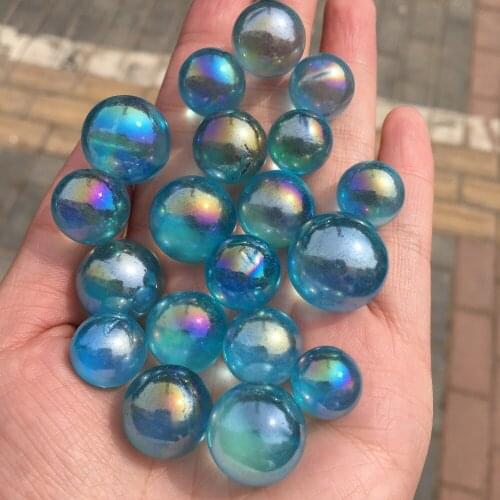 Natural Rainbow Crystal Ball Quartz Sphere Aura Angel Chakra Electroplated Orb Minerals Healing Massage