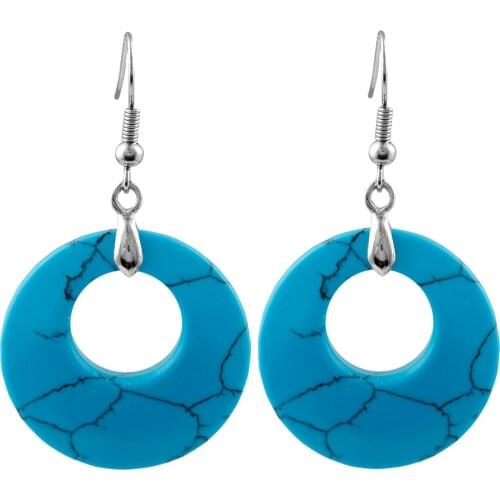 New Korean Style Elegant Exquisite Girl Earrings Fashion Decoration Jewelry Round Hollow Stone Earring For Sweet Shinny Girls