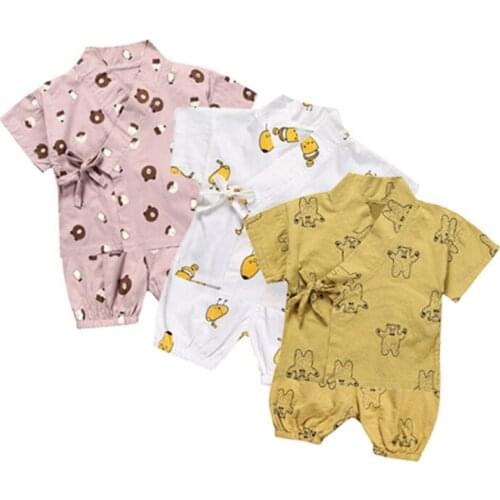 Childrens Wear Kimono Pajamas Baby Girl Clothes Children Suit Kids Home Clothing Newborn Baby Infantil Set Shirt + Shorts