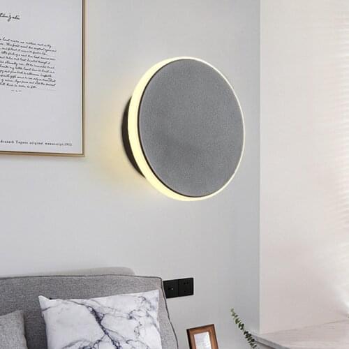 Wholesale Led Round Wall Light Creative Simple Bedroom Bedside Living Room led wall lamp Hotel Study Corridor Aisle Light