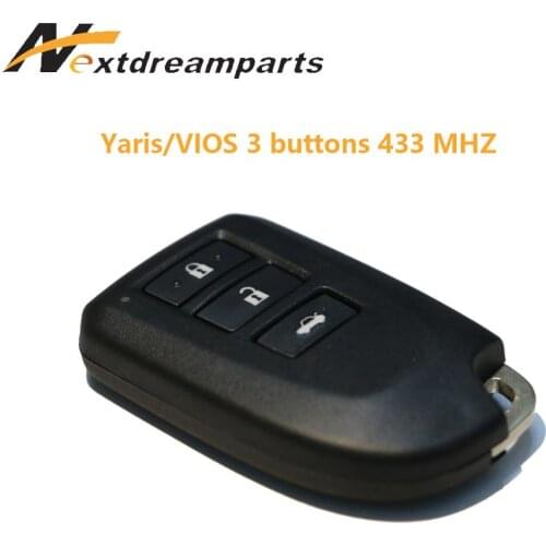 Genuine Smart Key for Toyota VIOS Yaris 433mhz 3 buttons key BS1EW