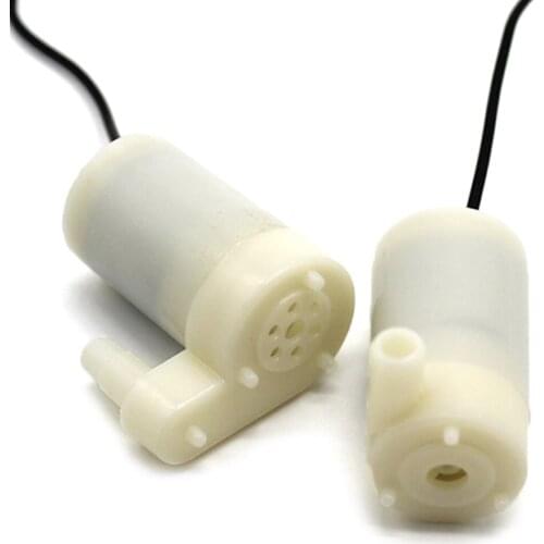 DC 3V-5V Low Noise Micro Submersible DC Motor Pump Small Water Pump 80-100L/H Usb Power Supply for Fountain Water Flowers