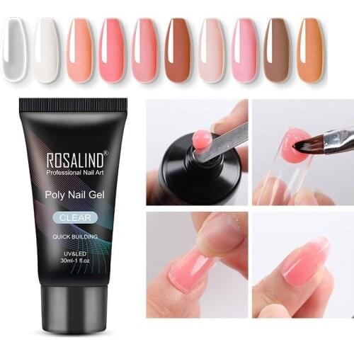 Poly Nail Gel For Nails Extension Finger nail art Manicure Acryl gel Varnish hybrid 30ML Poly UV Gel Polish Extension