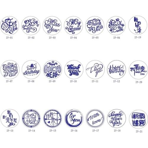 Wishes Bless Stamp Head Custom DIY Wish Heads Original Wax Seal Stamps Postage Journal Package Wedding Date Gifts Envelope Arts