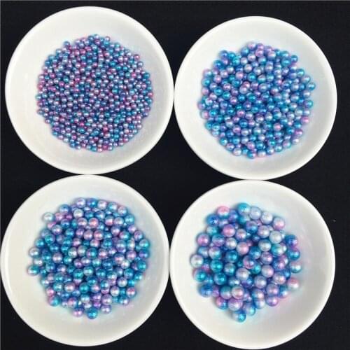 Colorful Imitation Wrinkle Pearl Round Loose Beads Garment Handmade DIY Accessories For Fashion Jewelry Making 3/4/5/6mm no hole