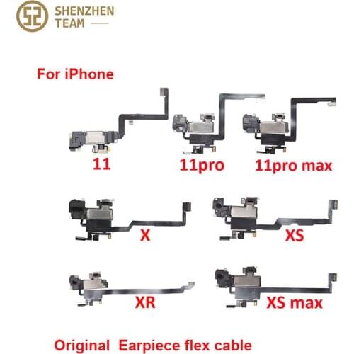 SZteam earpiece flex cable for iPhone X XS MAX XR 11 11pro 11promax original pulled Original Earpiece Replacement Parts