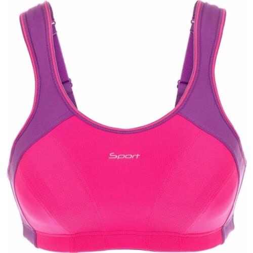 Womens High Impact Racer Back Active Sports Bra Maximum Control Wireless Bra Underwear Lingerie 32 34 36 38 40 42 B C D DD E F