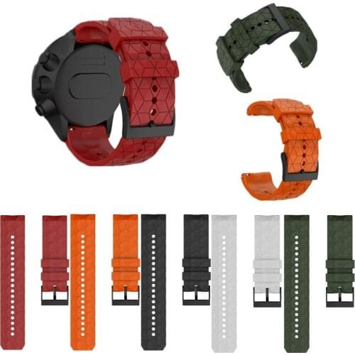 1Pc Silicone Rubber Watch Strap For Suunto- 9 / 7 Baro Watch Band Watchband Spartan- Watch Band HR Bracelet D5 Watch