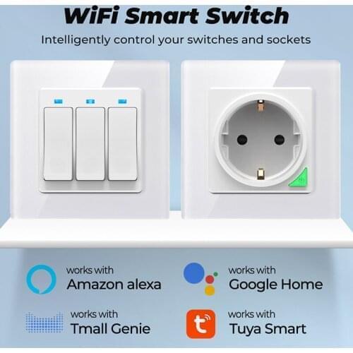 2.4G universal wireless switch smart Lmap/LED/Lighting controller AC100V~240V Tuya Smart WIFI Wireless Switch Wall Switch