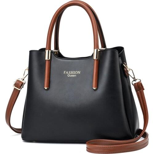 New 2021 Large capacity Handbags Simple atmosphere Bag shoulder bag PU leather cross-body Bags for women Middle-aged mother bag