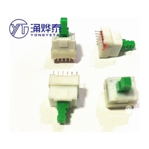 5PCS Self-locking switch 12*11.5*19 6 pin single row of interlocking press S