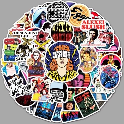 50pcs New Cartoon Sticker Laptop Motorcycle Car Trunk Phone Decoration Cute Anime Stickers Pack Waterproof Stickers