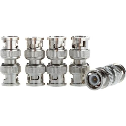 5x BNC Male to Male Coaxial Coupler Straight Adapter Connector M/M