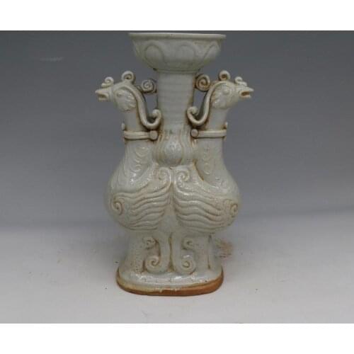 Antique YuanDynasty porcelain pot,Blue & red fish dragon bottle,painted crafts,Decoration,Collection&Adornment,Free shipping