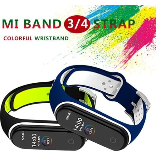 Bracelet for Xiaomi Mi Band 3 4 Sport Strap Watch Silicone Wrist Strap For xiaomi mi band 4 3 Correa Bracelet Miband 4 3 Strap