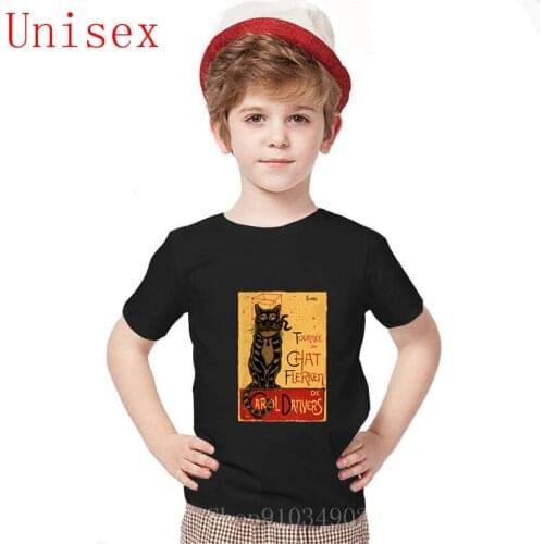 Black Cat Design children kids summer clothes Funny Chat Flerken Collab With GoodIdeaRyan boys T Shirt Cotton baby girl clothes