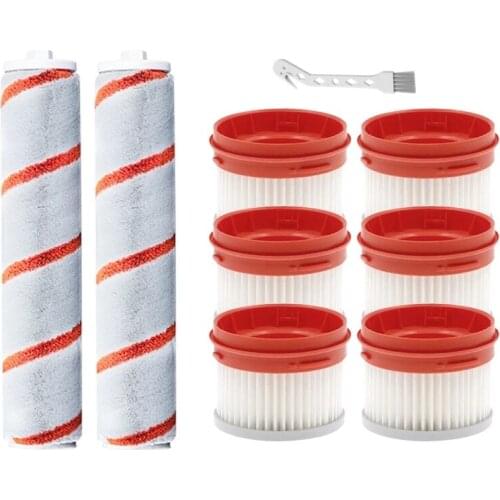 EAS-9Pcs Replacement Kit For Xiaomi Dreame V9 V9 Pro V10 Handheld Cordless Vacuum Cleaner Parts HEPA Filter Roller Brush