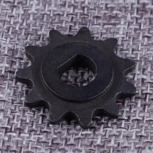 DWCX 4mm Black Metal Motorcycle Electric Scooter 11 Tooth Sprocket Fit For 25H Chain Motor Pinion Gear MY1020 Motor