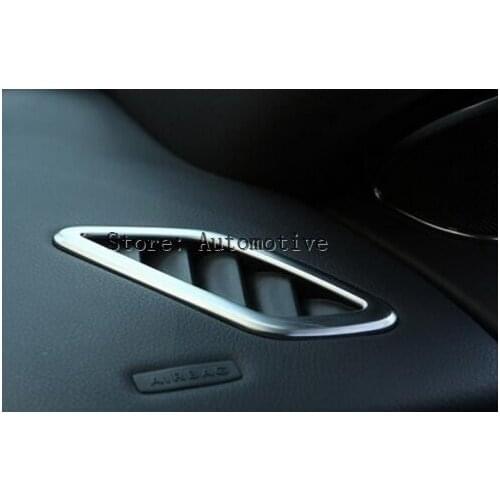 2pcs Chrome Dashboard Air Conditioning Vent Cover Trim For Mercedes Benz CLA GLA A Class W117 C117 W176 A180 X156 Accessories