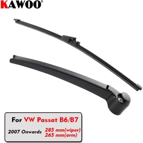KAWOO Car Rear Wiper Blade Blades Back Window Wipers Arm For VW Passat B6/B7 Hatchback (2007 Onwards) 285mm Windscreen Wiper