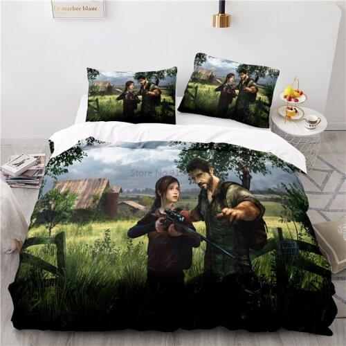 Popular The Last of Us Games Duvet Cover Set 3d Joel Ellie Tess Bedding Set Twin Full Queen King Bed Linen Bedclothes Home Decor