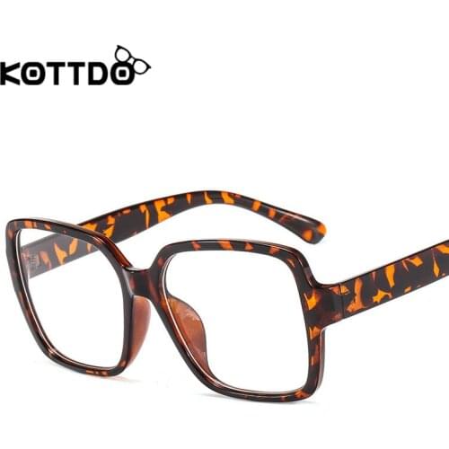 KOTTDO Classic Square Plastic Flat Mirror Men And Women Retro Fashion Flat Mirror Large Frame Classic Luxury Flat Mirror Uv400