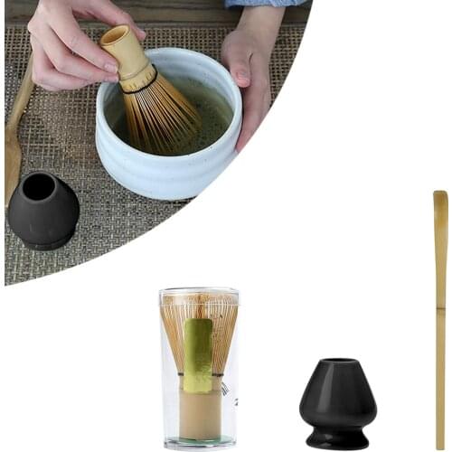 Matcha Tea Sets Japanese Ceremony Matcha Suit Bamboo Whisk Matcha Green Tea Powder Brushes Tea Tools Holder Accessories