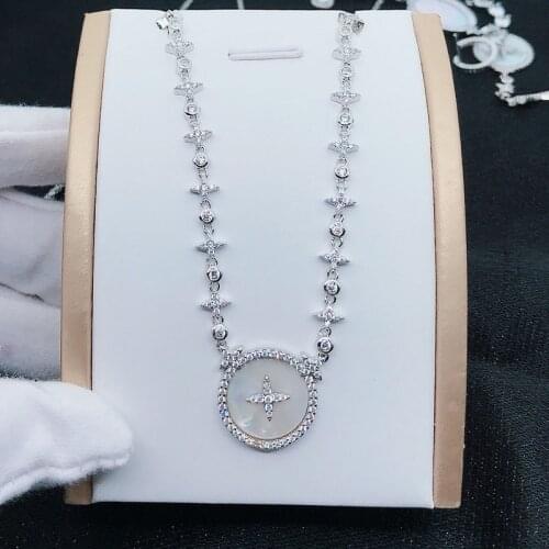 Fashion Shell Bracelet Adjustable Length Star Design Inlay Small Cubic Zircon Dainty High Grade Jewelry For Women Wedding Party