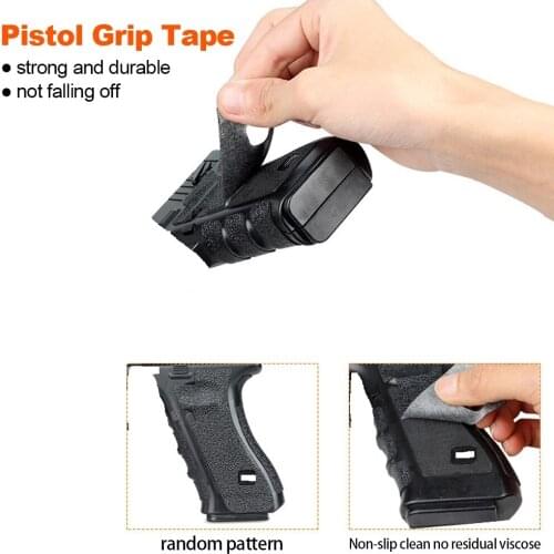 Non-Slip Rubber Texture Grip Wrap Tape Glove For Glock 17 19 23 Holster 9mm Pistol Magazine Accessories
