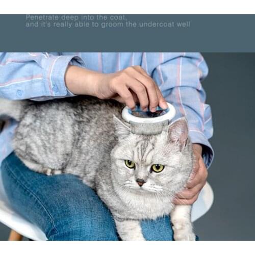 New Hot Pet Comb Short Hair Removal Massaging Shell Comb Soft Groomings Brush Hair Shedding Brush For Dog and Cat SMR88