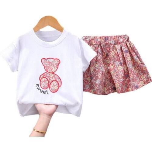 New Summer Cute Baby Girl Clothes Suit Children Boy Fashion T-Shirt Shorts 2Pcs/Set Toddler Sport Casual Costume Kids Tracksuits