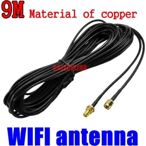 9M RP-SMA Extension Cable WiFi Antenna for Wi-Fi Router Wireless Adapter 254,want good quality, please choose us