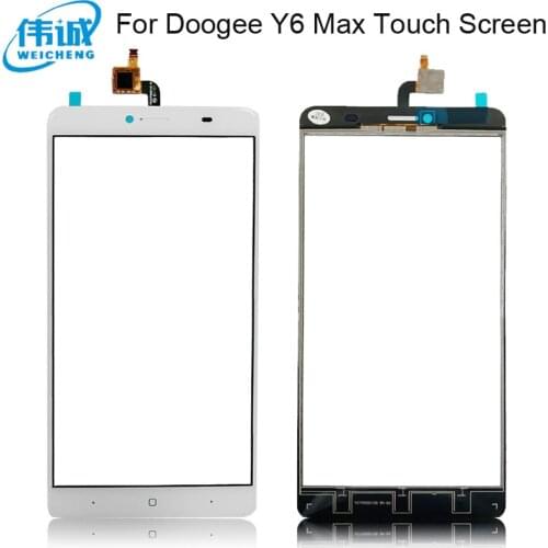 Touch Screen Panel For Doogee Y6 Max Sensor Touch Screen Digitizer Panel Repair Parts Front Glass Lens Sensor Tools