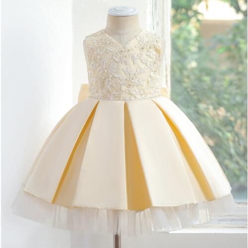 Western-Style Girls Dress Exquisite Princess Tutu Pure Cotton Lining Cute KIds Performance Clothing
