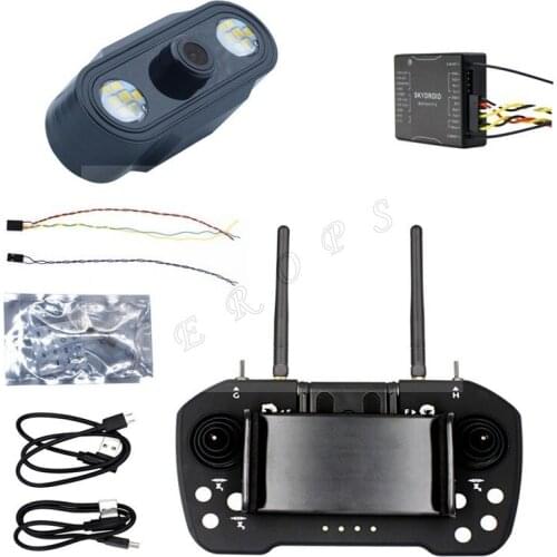 Aerops Skydroid T12 2.4G 12-CH Radio Controller 4in1 Integrated Receiver VTX DATALINK Camera for DIY Agricultural Spraying Drone