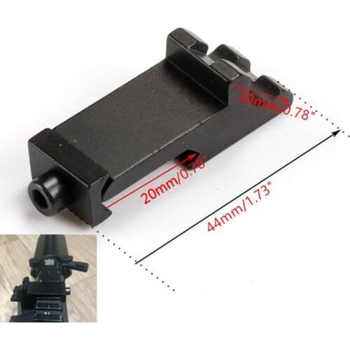 RGB 45 Degree Offset Side Rail Rifle Scope Mount Fit 20mm Picatinny Weaver Rail For Airgun Shooting