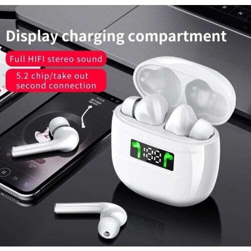 J3 Pro TWS Bluetooth Earphones 5.2 True Wireless Earbuds Stereo Earphone Handsfree Ear Phones HD Gaming Sport Earbud