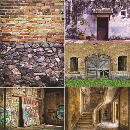 Vinyl Custom Photography Backdrops Prop outdoor+Brick wall Theme Photography Background #0067