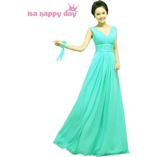 Beautiful sexy v neck turquoise green prom special occasion elegant a line dresses formal dress long women 2020 H1127