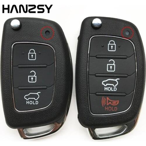 10pcs 2/3 Button Flip Folding Car Key Case For hyundai Santa Fe Sonata I30 I40 I45 Tucson Accent Mistra Remote Key blank Fob