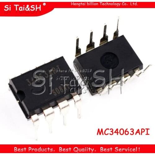 10PCS MC34063API DIP8 MC34063AP1 DIP MC34063 34063API DIP-8 new and original IC