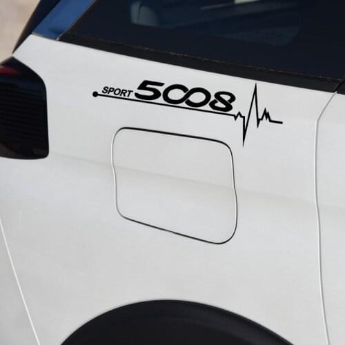 2 Pcs Window Vinyl Decals Car Styling Self Adhesive Emblem Car Stickers For Peugeot 5008