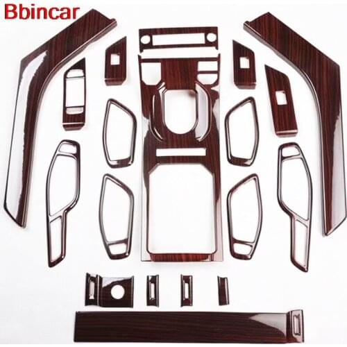 ABS Carbon Fiber Paint Interior Door Handle Window Switch Gear Panel Air Vent Trim 19pcs For Range Rover Evoque 2015 to 2018