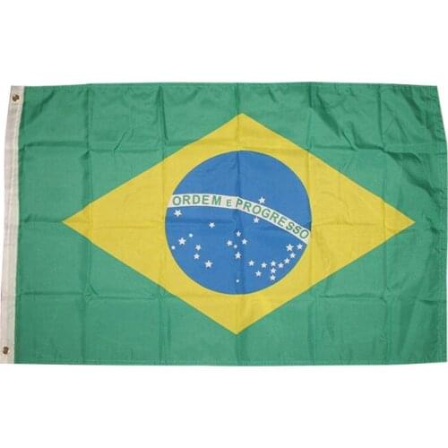 3x5 Federative Republic Of Brazil Nylon / Poly Blend Flag 3'x5' Banner Grommets for 2018 world cup