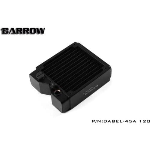 BARROW 45mm Thickness Copper 120mm Radiator Computer Water Discharge Liquid Heat Exchanger G1/4 Threaded use for 12cm Fans