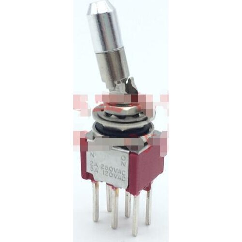 Free Shipping 2pcs/lot original US button switch 8325 toggle switch 9-foot side-bend self-reset switch push button switch